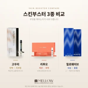 고우리·리투오·힐로웨이브 스킨부스터 3종 비교